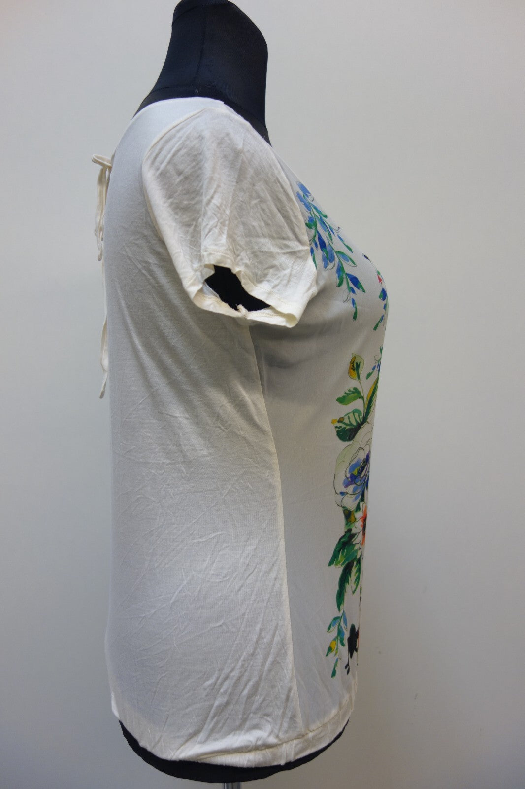 EK0367 Damen T-Shirt von Expresso, beige mit Blumen, Gr. L3