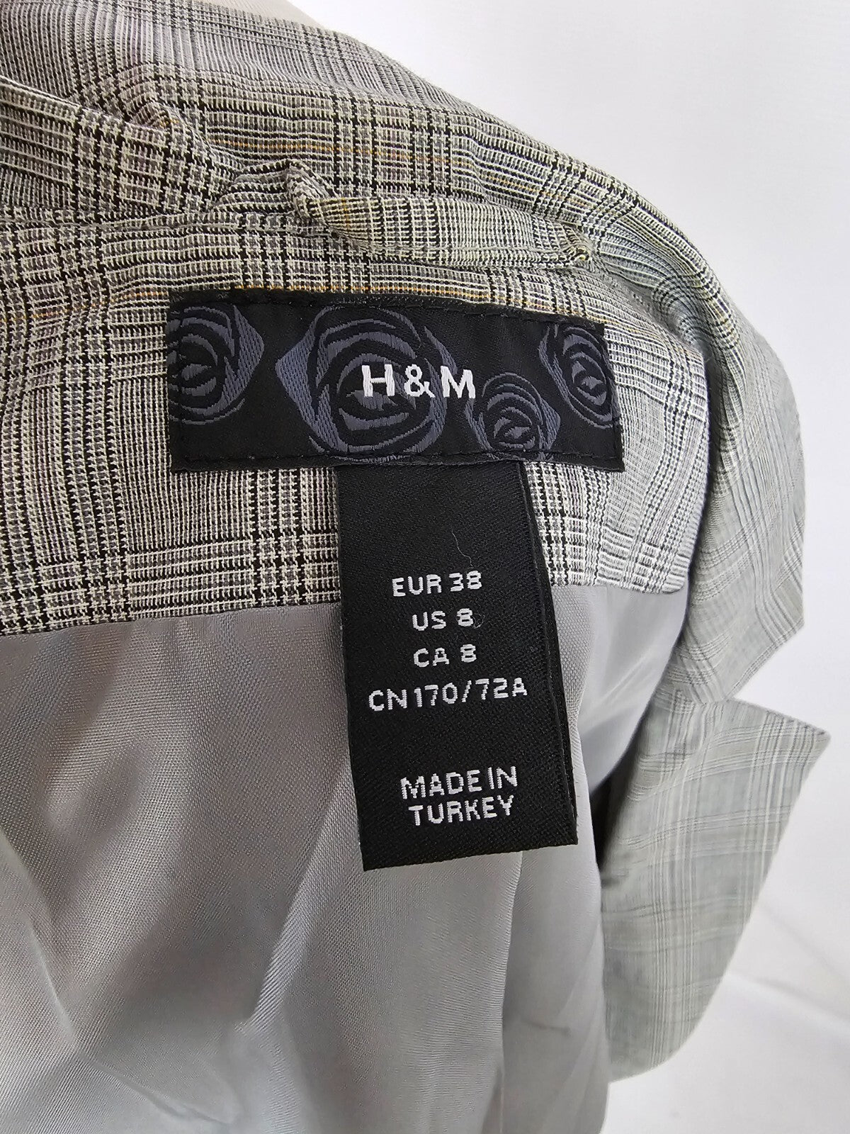 EK6647 Damen Anzug von H&M, Grau, Gr. 388