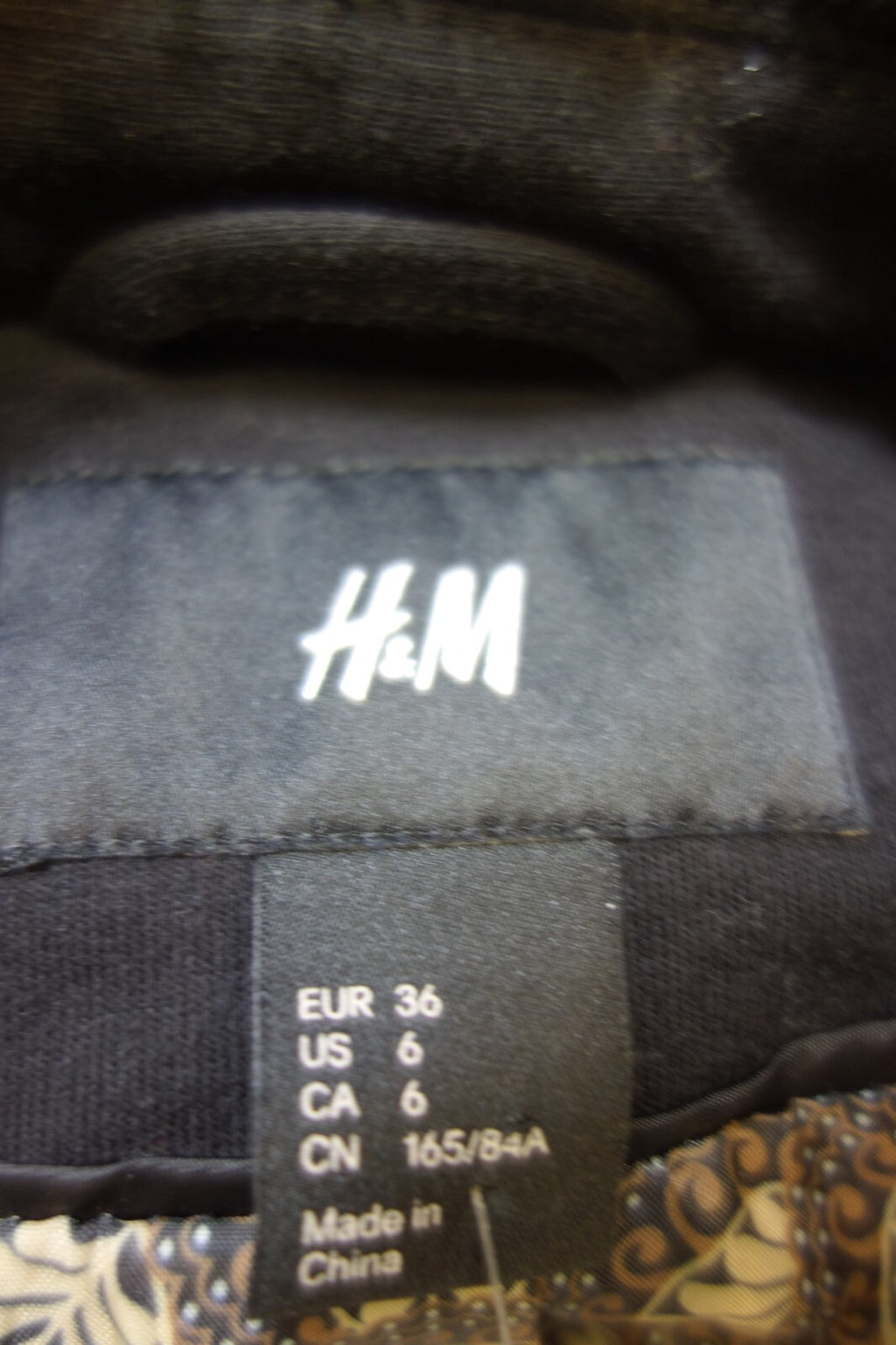 EK1660 Damen Blazer von H&M, schwarz, Gr. 364