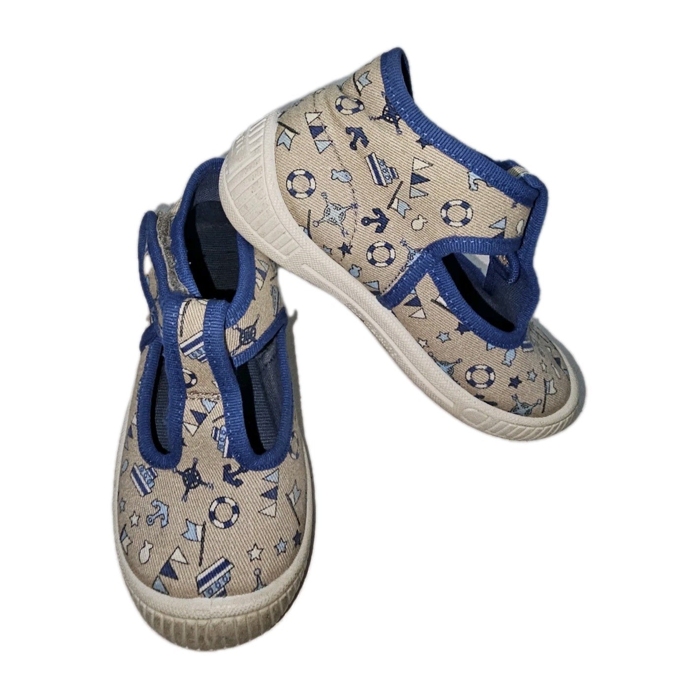 ES902 Jungen Hausschuhe von SuperFit, blau-beige, Gr.230