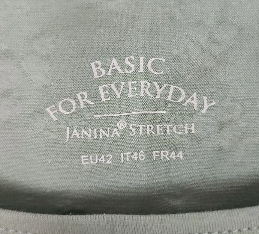 EK9784 Damen T-Shirt Basic For Everbody Janina Stetch Gr.42 Grün1