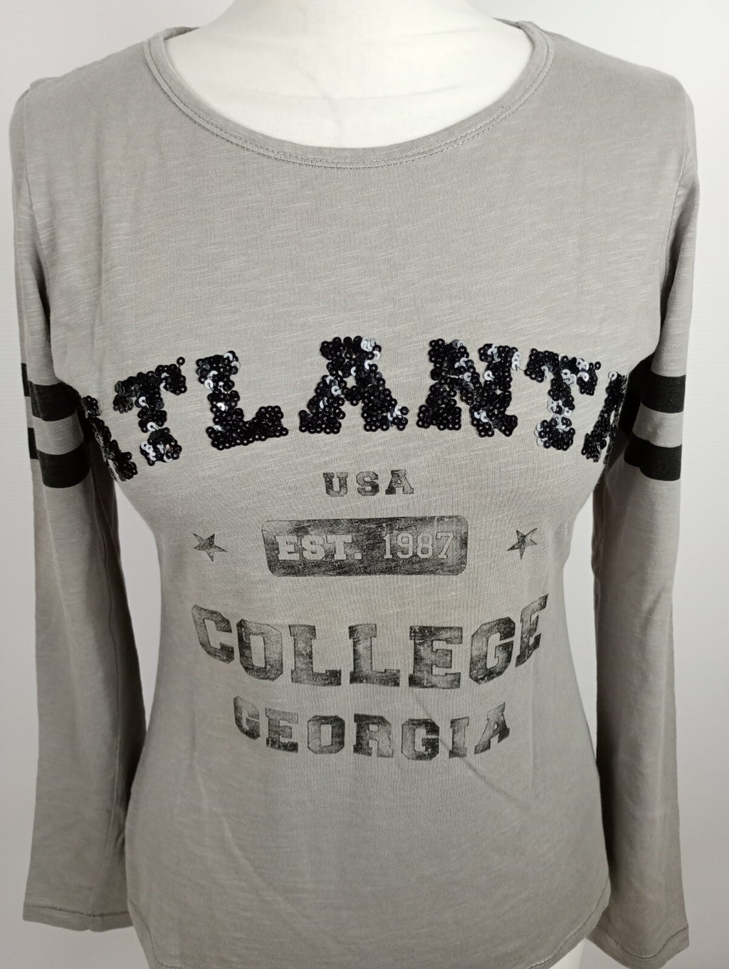 EK1932 Damen Langarmshirt von Darling, grau, Gr. S1