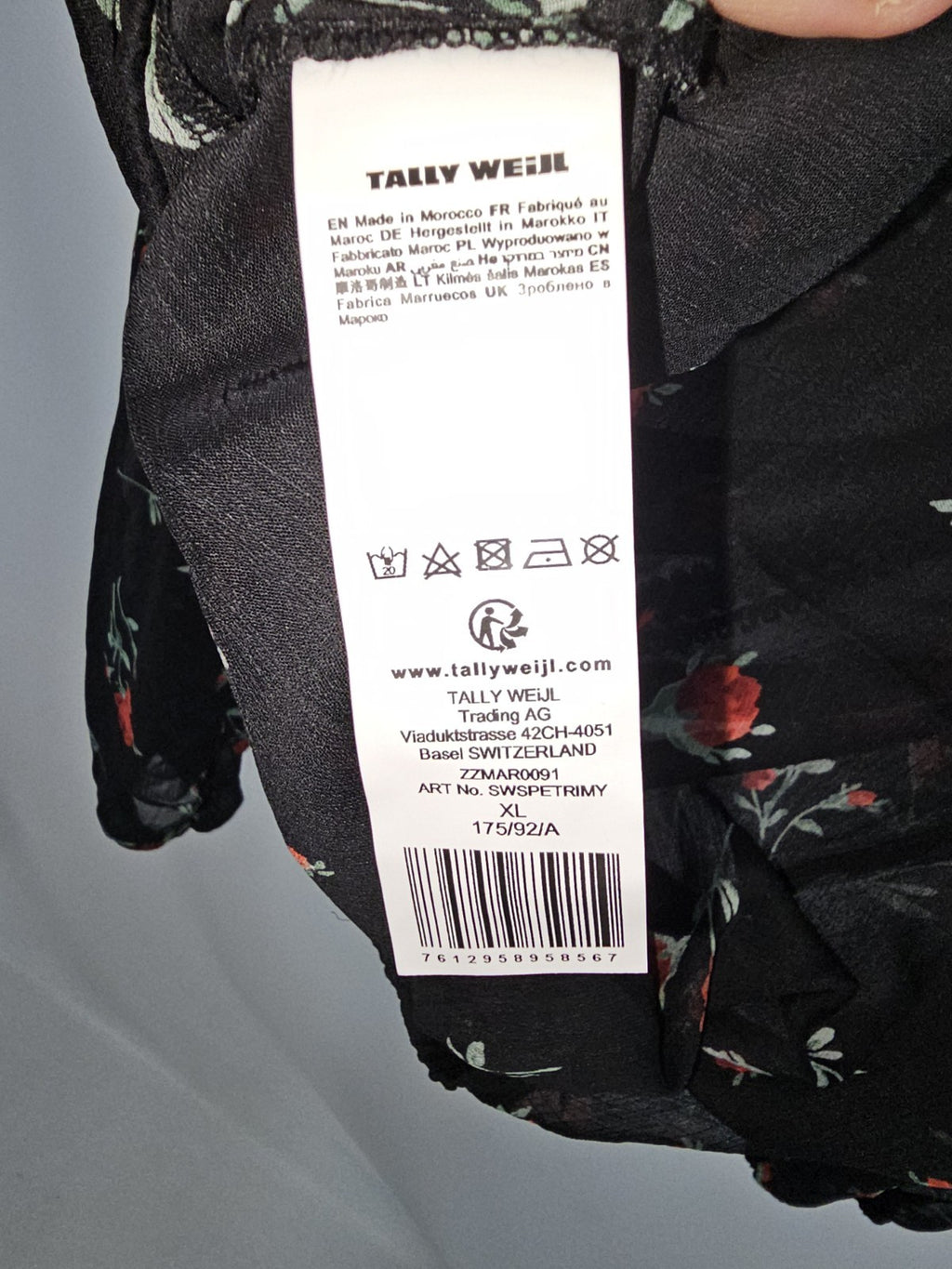 EK9050 Damen Bluse von Tally Weijl, Schwarz, Gr. XL4