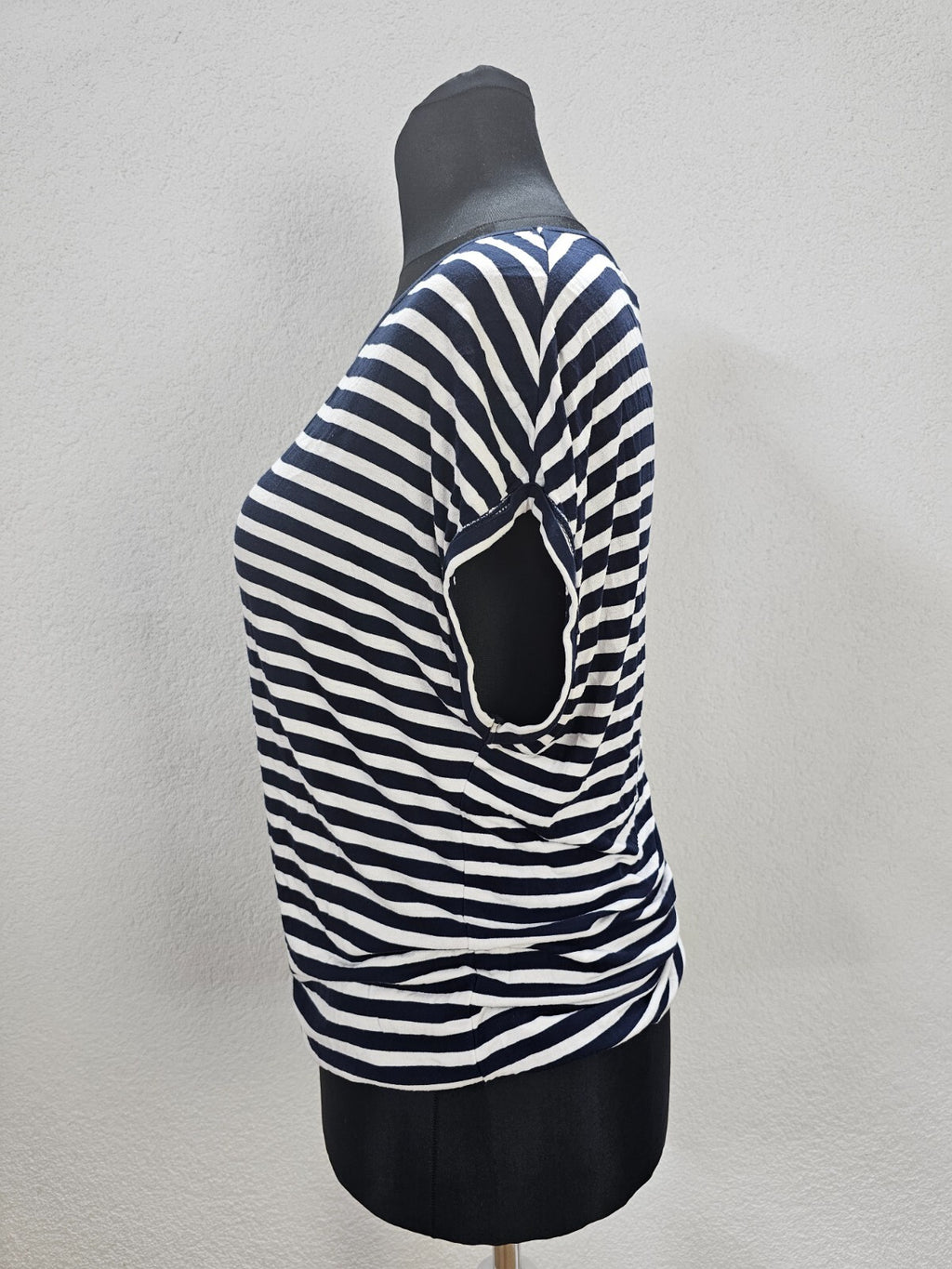 EK6239 Damen T-Shirt von Tom Tailor, blau weiß-gestreift, Gr.M1