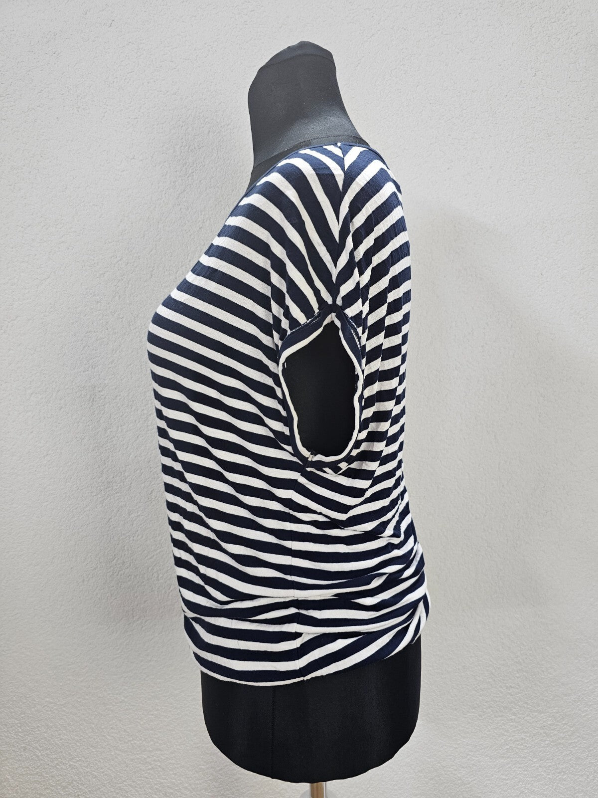 EK6239 Damen T-Shirt von Tom Tailor, blau weiß-gestreift, Gr.M1