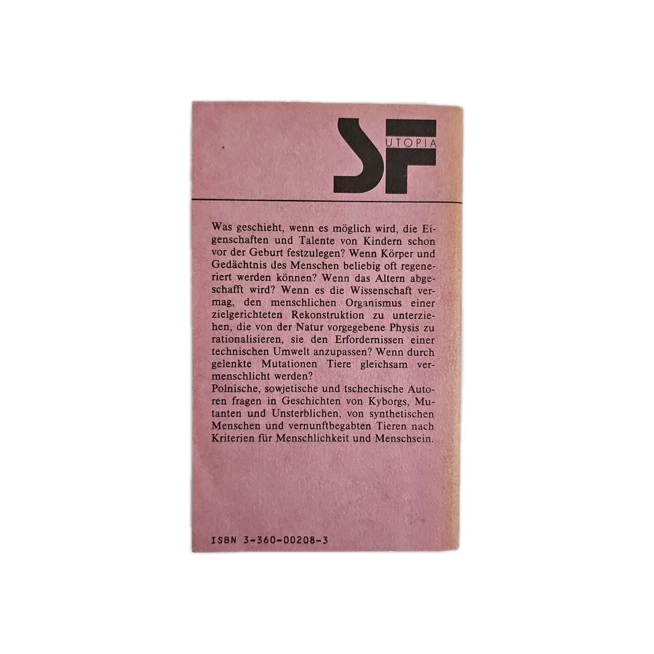 EB3991 Die Rekonstruktion Des Menschen Buch1