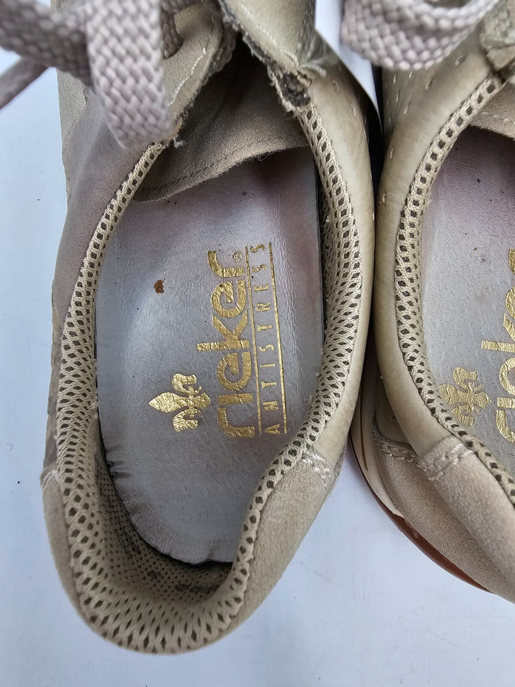 ES0629 Damen Sneaker von Rieker, beige, Gr. 396