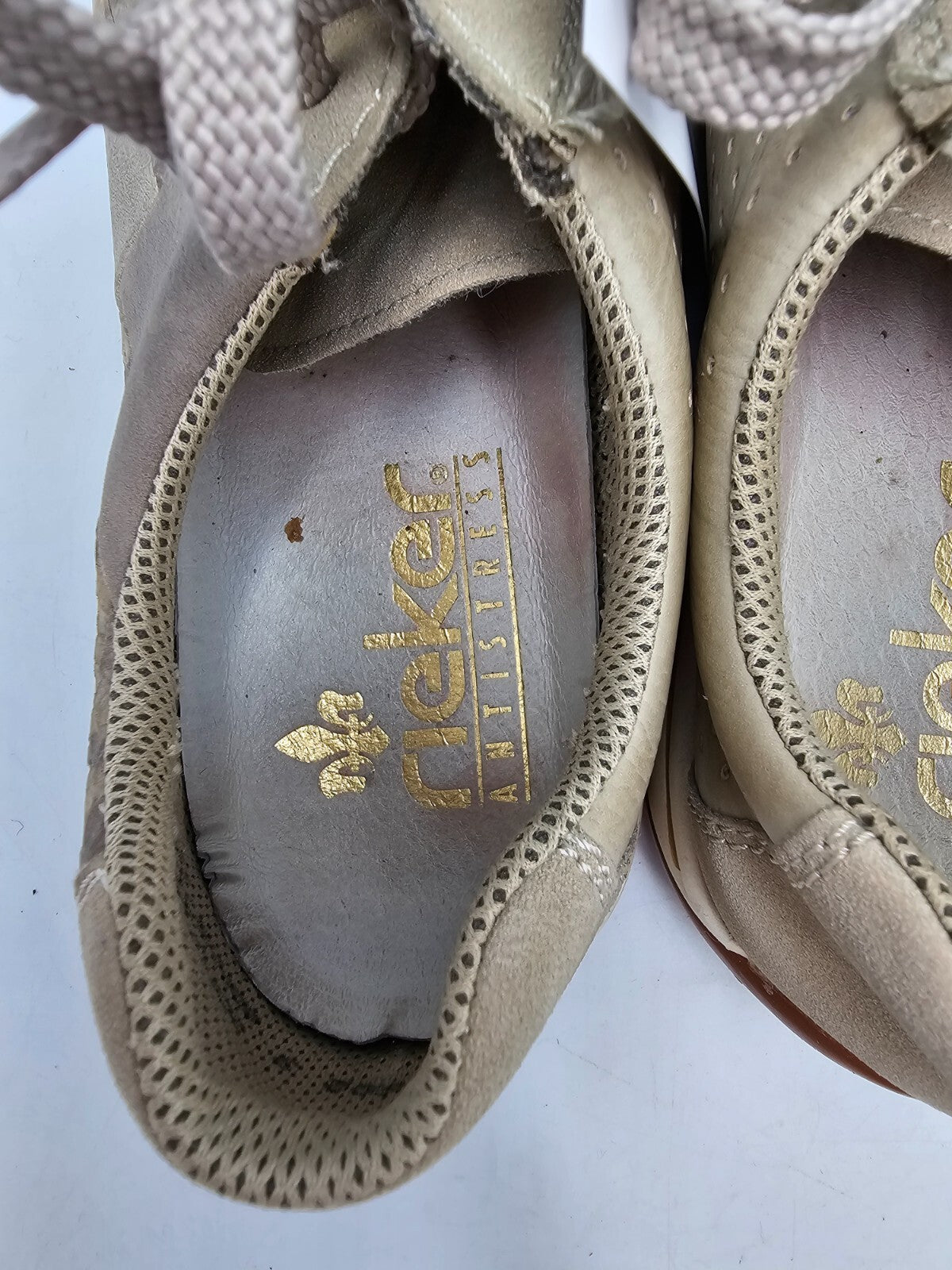 ES0629 Damen Sneaker von Rieker, beige, Gr. 396