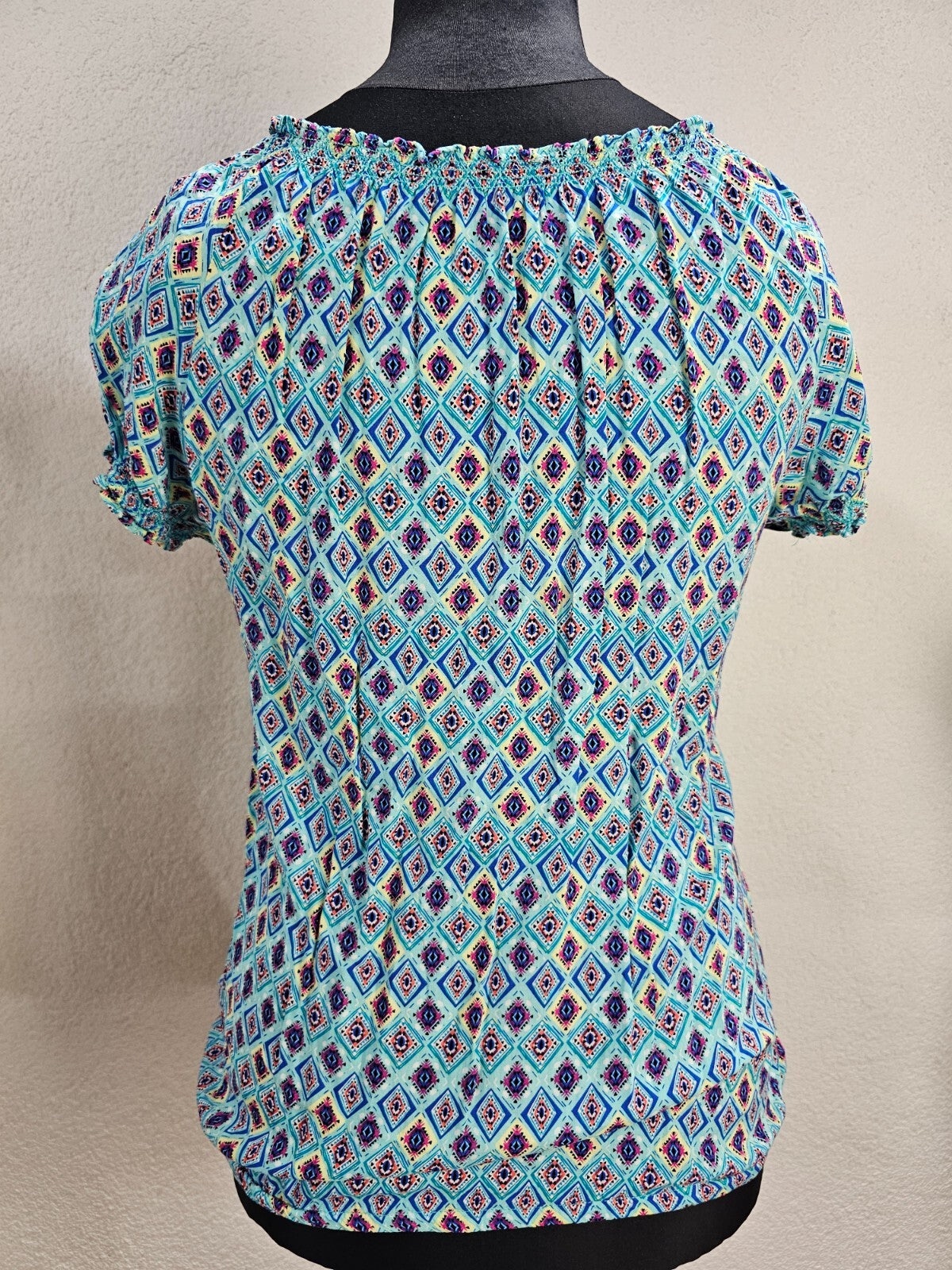 EK6368 Damen Bluse, blau, Gr.L3