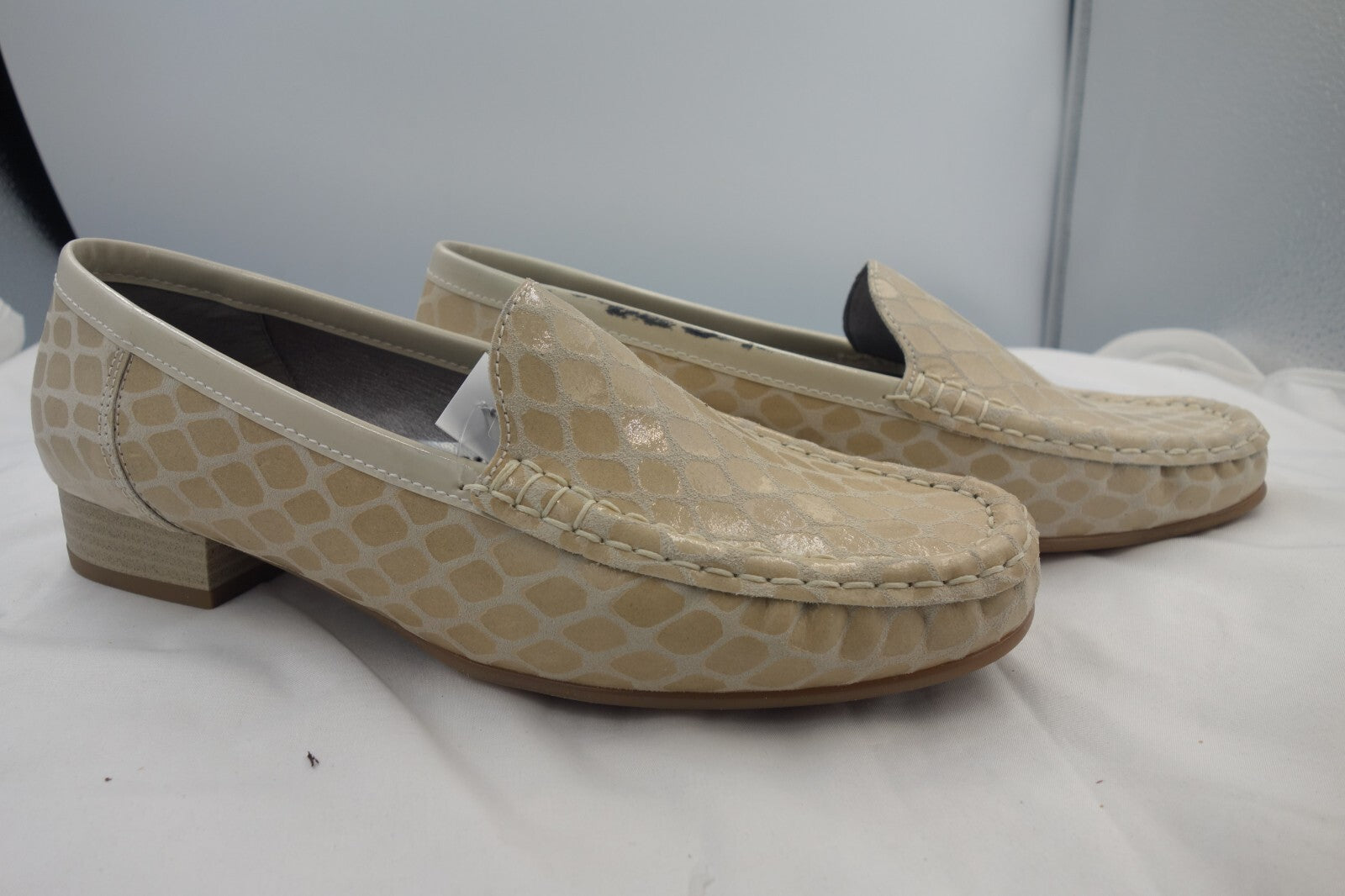ES0319 Damen Halbschuhe von VA Milano, beige, Gr. 62