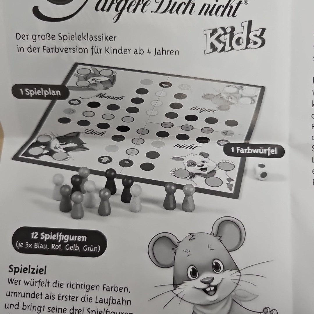 EB3232 Mensch Ärgere Dich Nicht Kids, zwei Spielfiguren Fehlen 3