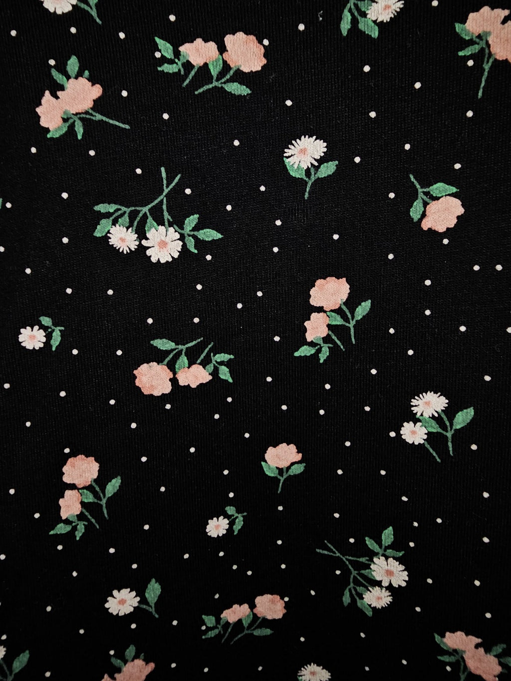 EK10266 Damen Kleid von Divided H&M, schwarz mit Blumenmuster, Gr.XS1