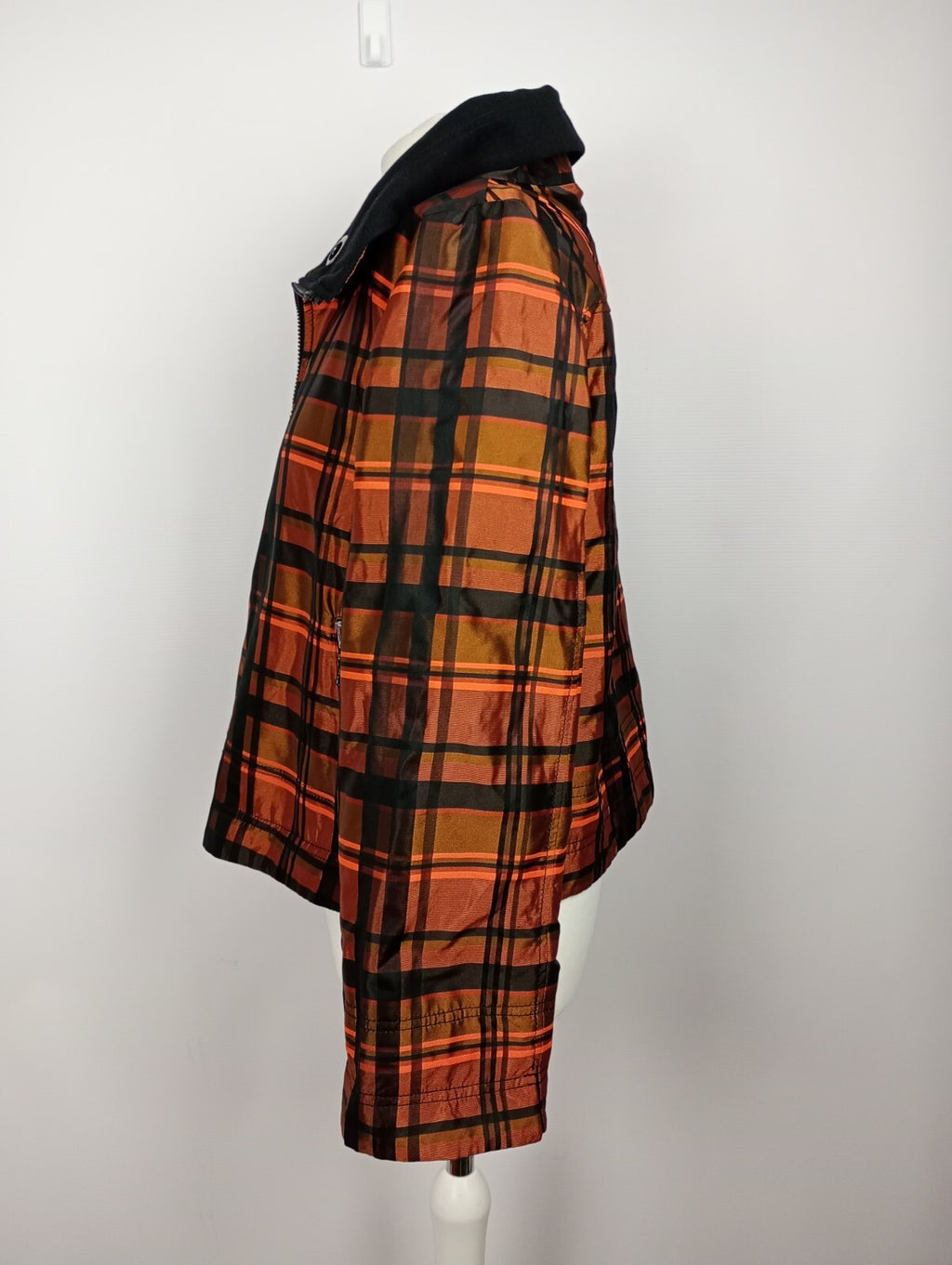 EK5324 Damen Jacke von Tuzzi, kariert, schwarz/orange/bronze, Gr. 403