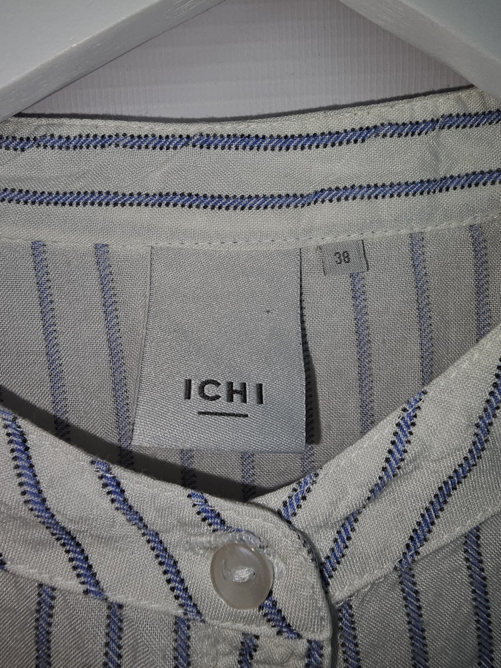 EK3543 Damen Bluse von Ichi, Weiß, Gr.382