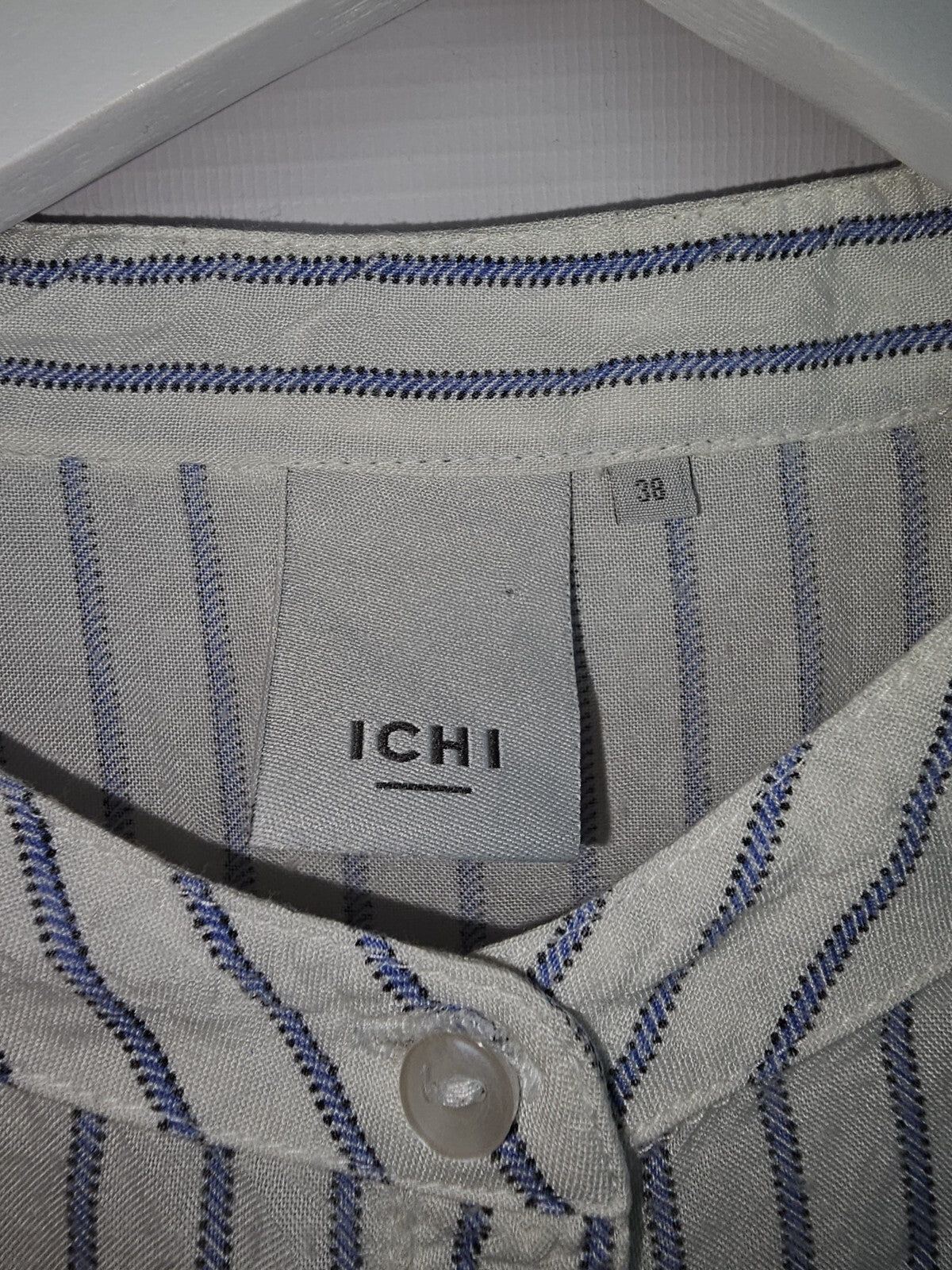 EK3543 Damen Bluse von Ichi, Weiß, Gr.382