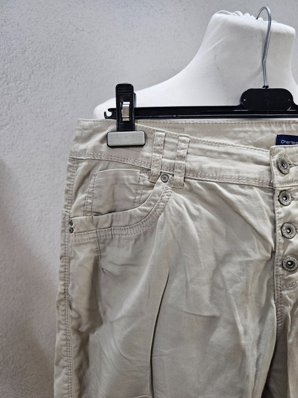 EK2958 Damen 3/4Hose von Charles Vögele, beige, Gr.381