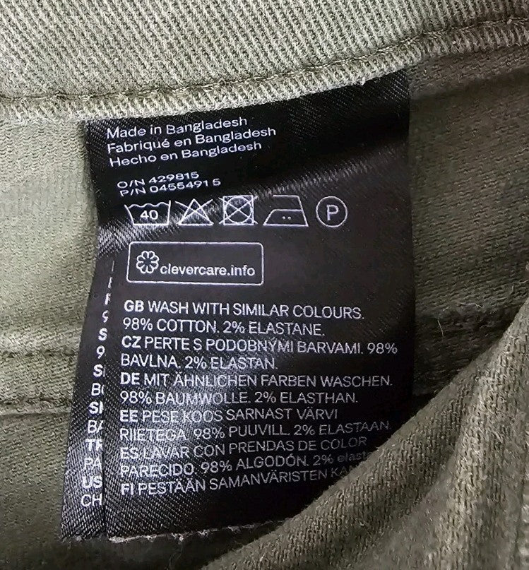 EK9345 Damen Hose H&M Gr.38 Grün2