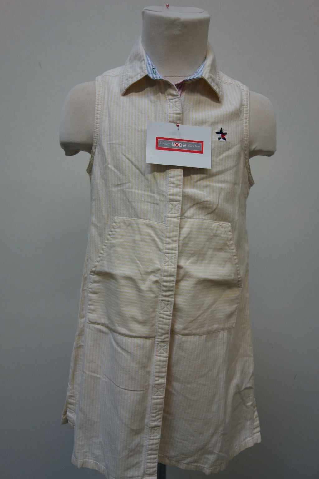 EK0657 Mädchen Kleid von Tommy Hilfiger, gelb, Gr. 6 (116)0
