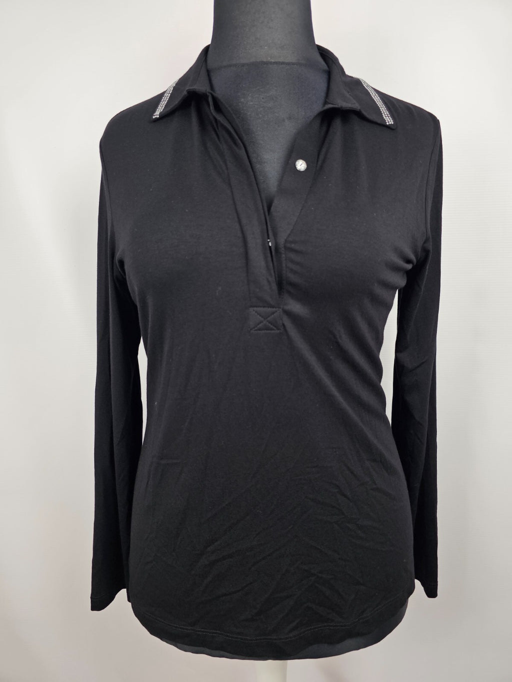 EK5573 Damen Langarmshirt von Alba Moda, schwarz, Gr.400