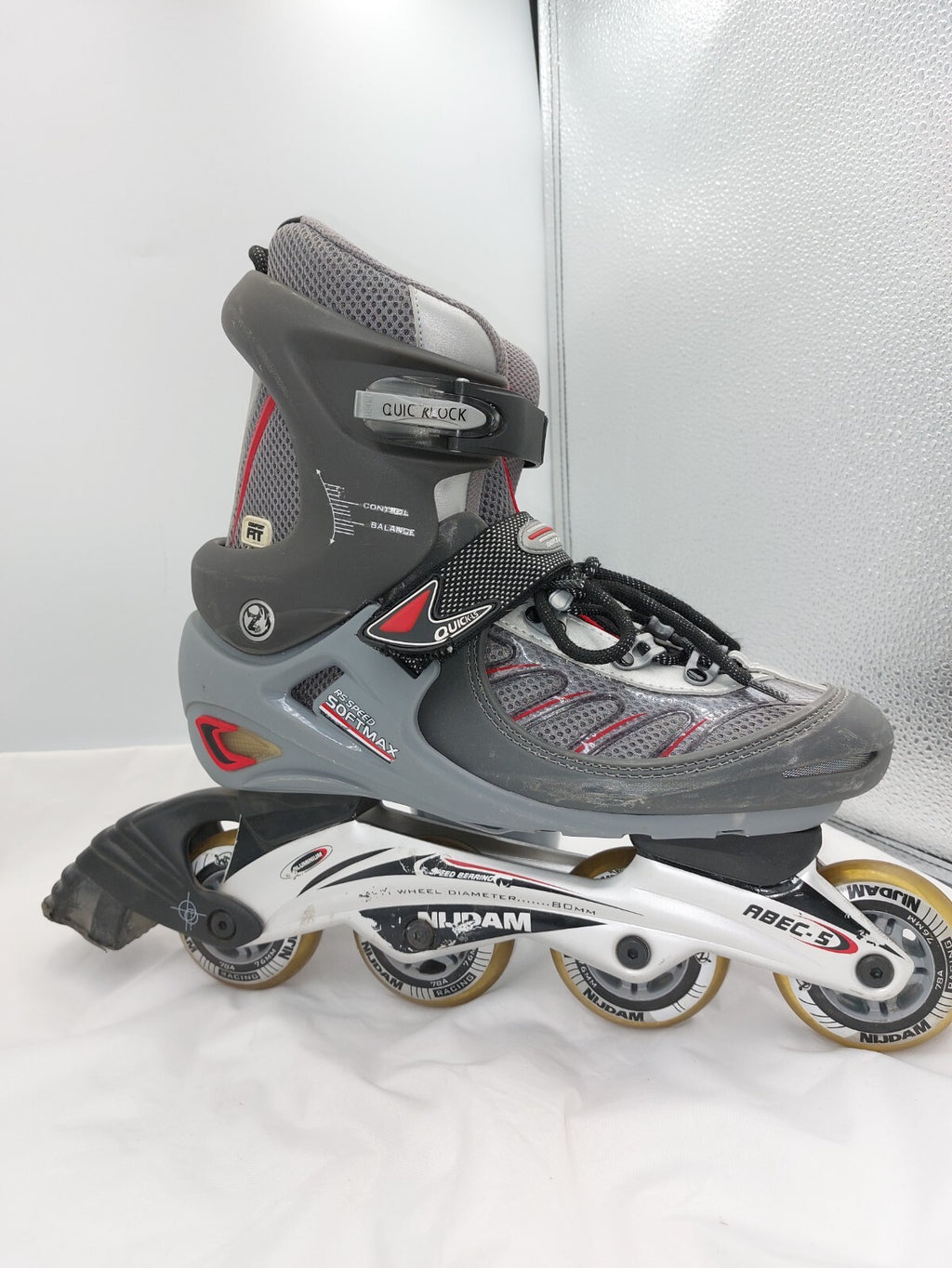 ES0326 Unisex Inlineskater von Nijdam, grau, Gr. 421