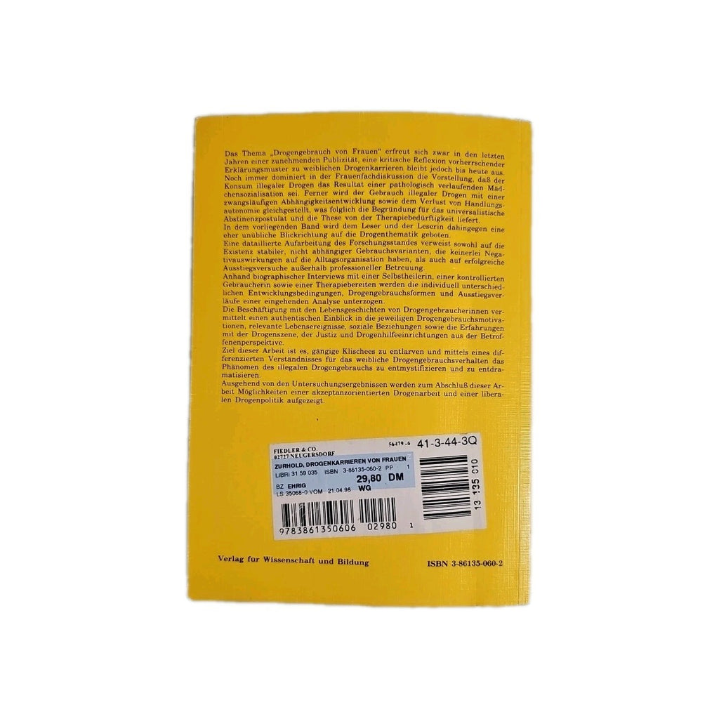 EB3941 Drogenkarrieren von Frauen im Spiegel ihrer Lebensgeschi...1