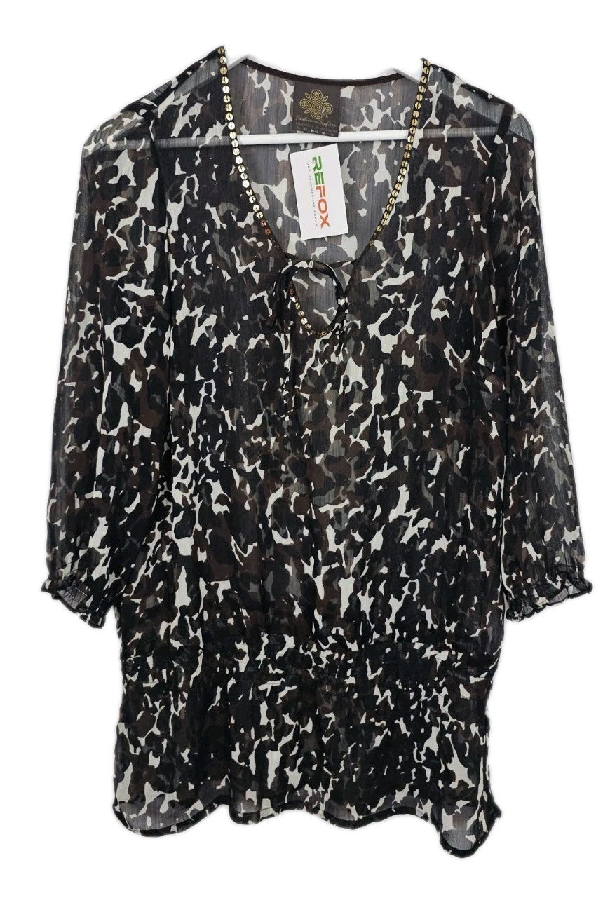EK9327 Damen Kleid von Fashion Safari, Braun, Gr. 360