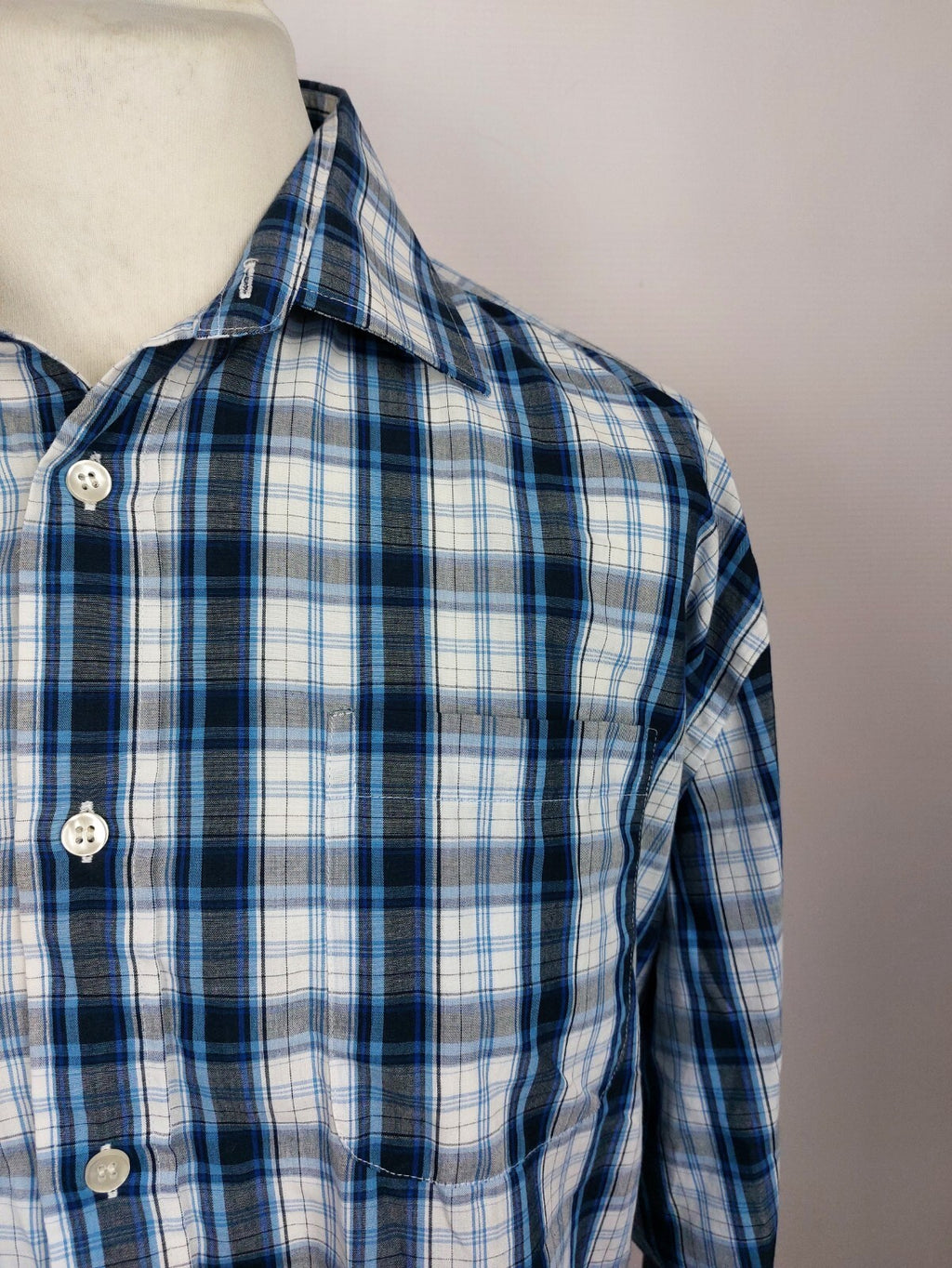 EK5166 Blau-gestreiftes Hemd von Cedar Wood State für Herren, Gr. XXL2