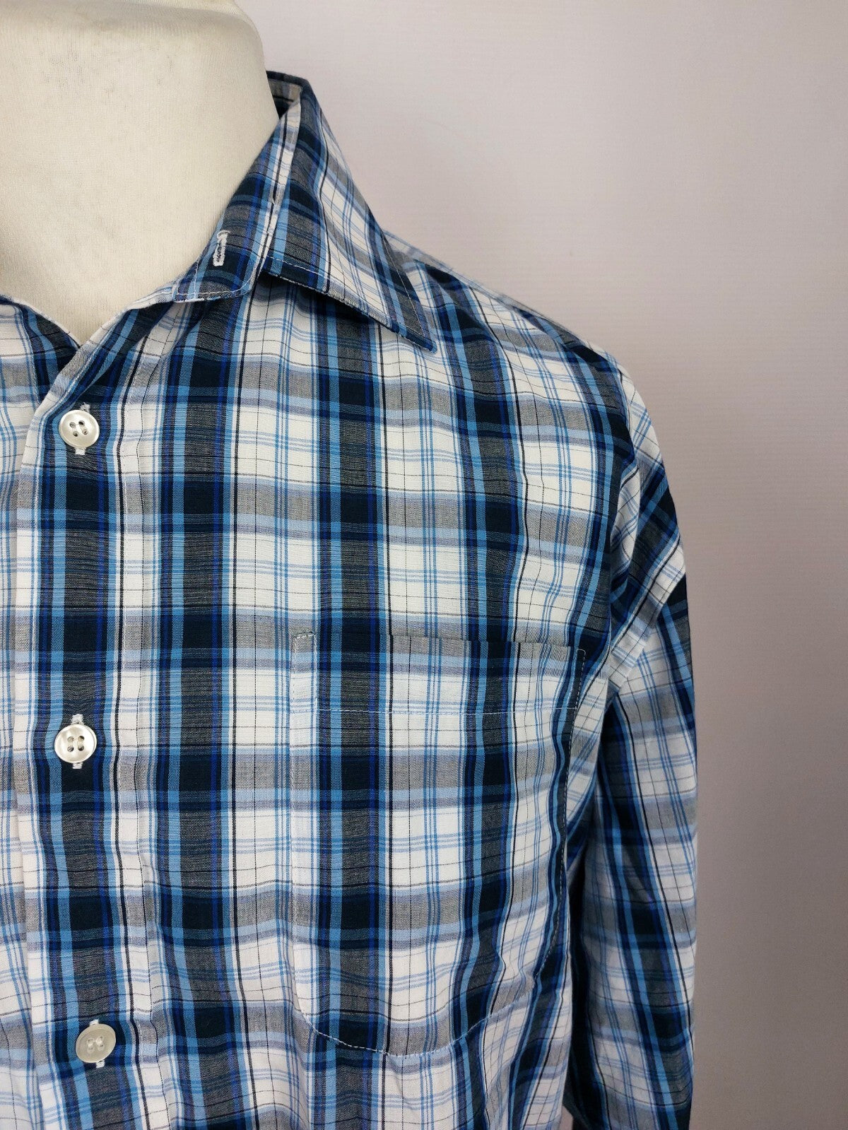EK5166 Blau-gestreiftes Hemd von Cedar Wood State für Herren, Gr. XXL2