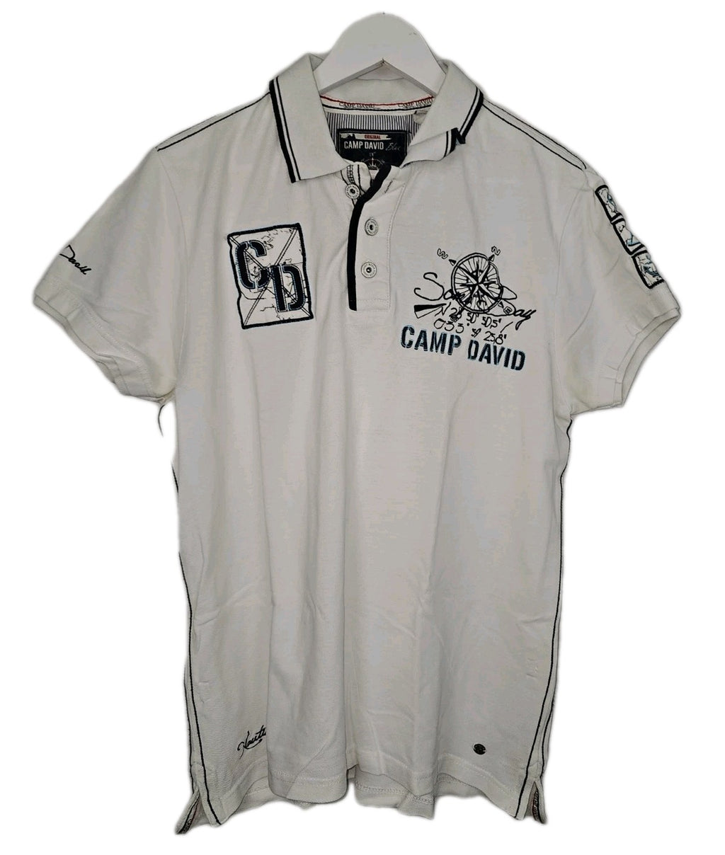 EK9972 Herren T-Shirt von Camp David, weiß, Gr.L0