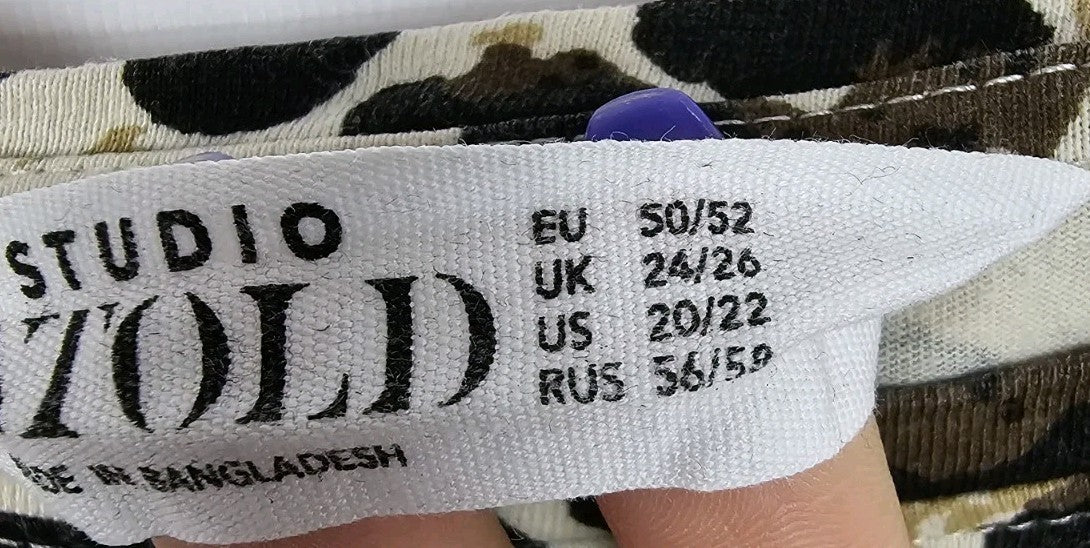 EK10594 Damen T-Shirt Untold Gr.50 Leopardenmuster1