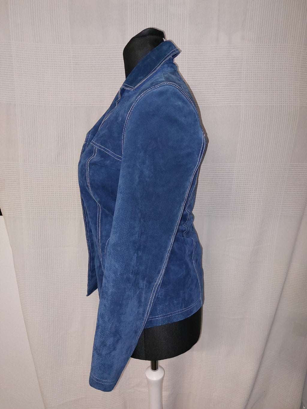 EK2205 Damen Lederjacke von Helena Vera, blau, Gr.382