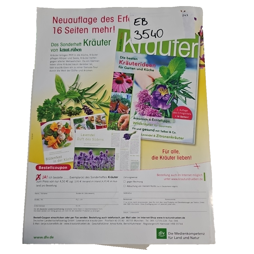 EB3540 Kraut und Rüben, 07/2009, biologisches Gärtnern und naturgemäßes Leben1