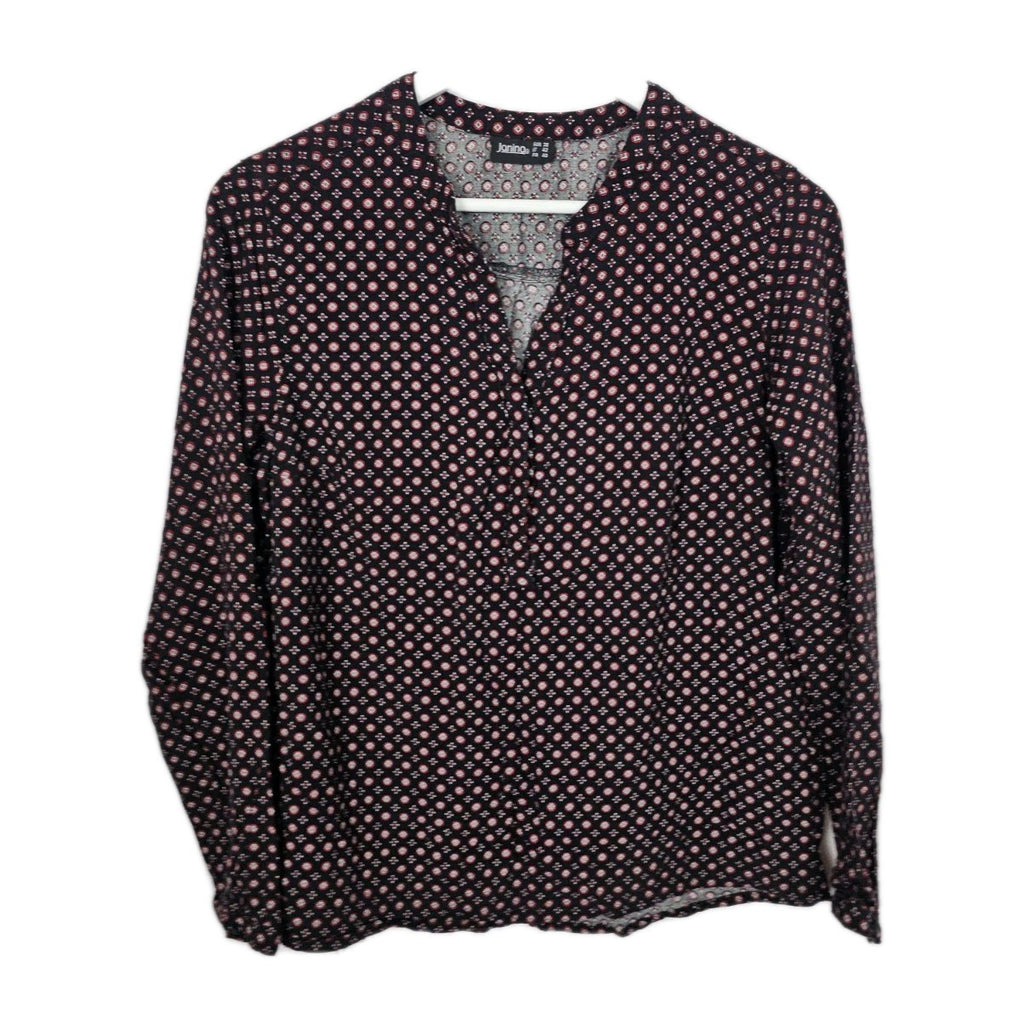 EK9003 Damen Bluse von Janina, schwarz-rot, Gr.380