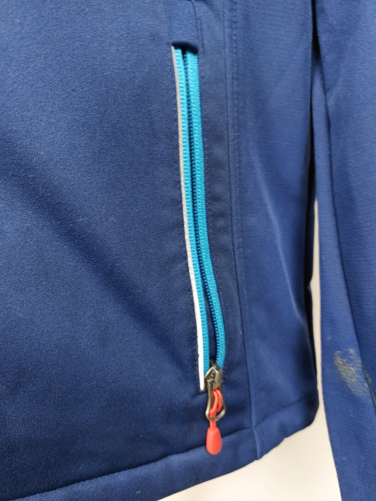 EK5017 Kinder Softshelljacke von Crane, blau/rot, Gr. 158/1644