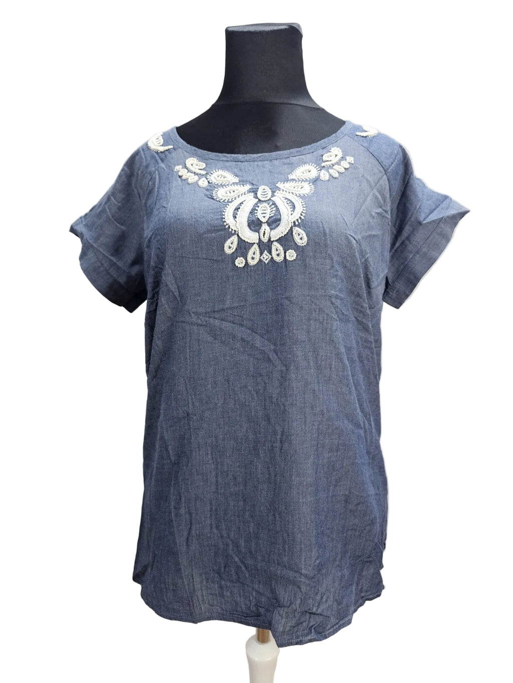 EK4753 Damen Bluse von Yessica, blau,Gr.460