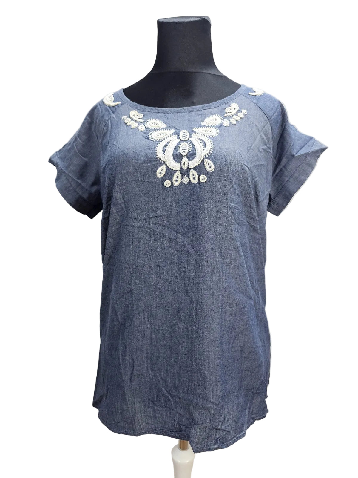 EK4753 Damen Bluse von Yessica, blau,Gr.460