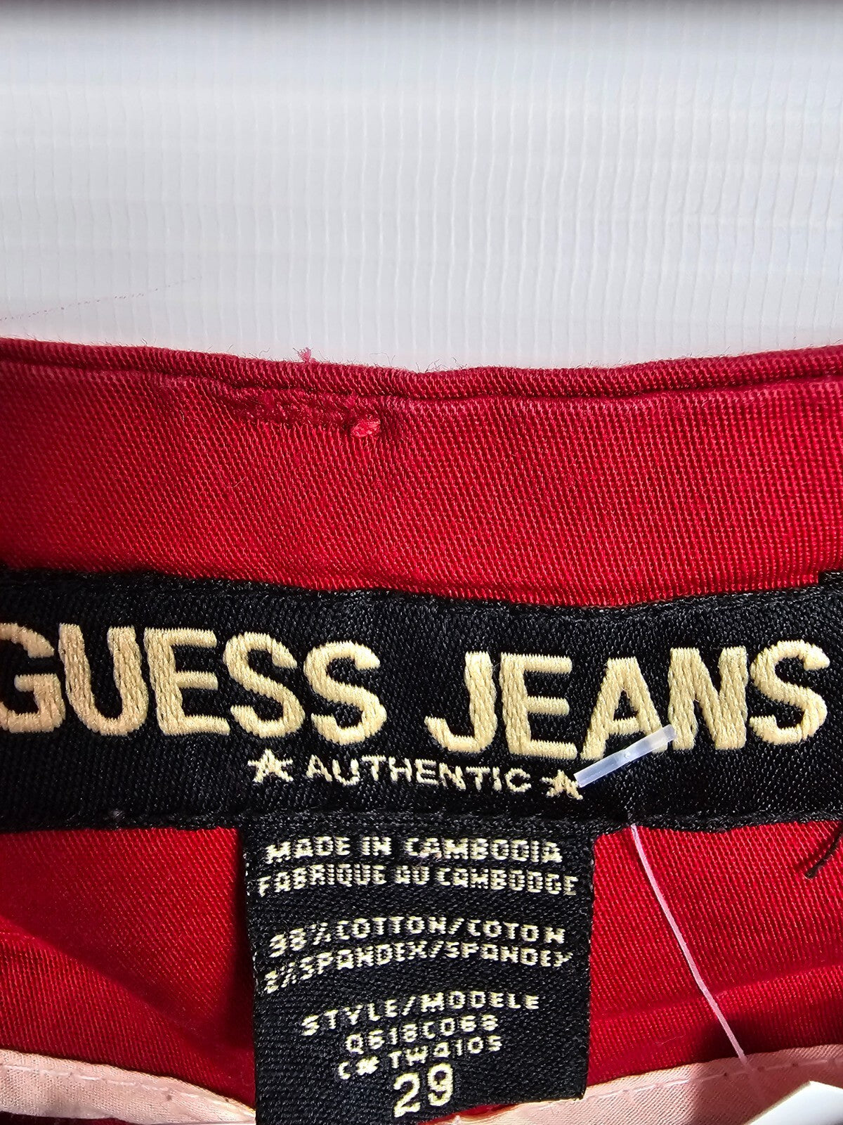 EK5326 Damen knielange Hose von Guess, rot, Gr. 29 (XS)3