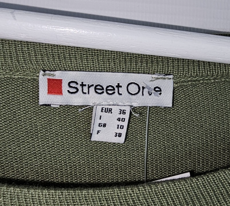 EK7800 Damen Langarmshirt von Street One, grün, Gr.361