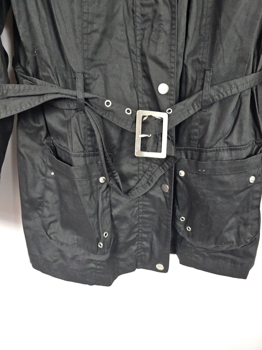 EK9759 Damen Mantel, Schwarz, Gr. Ca M/L2