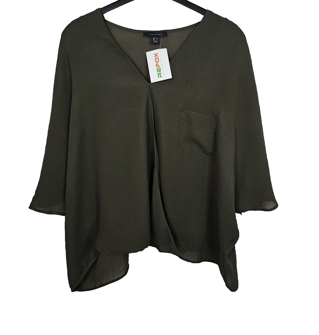 EK344w Damen Bluse von Atmosphere, Olivengrün, Gr.480