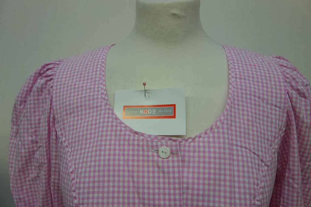 EK1549  Damen Bluse von H.Moser, rosa, kariert, Gr. 361