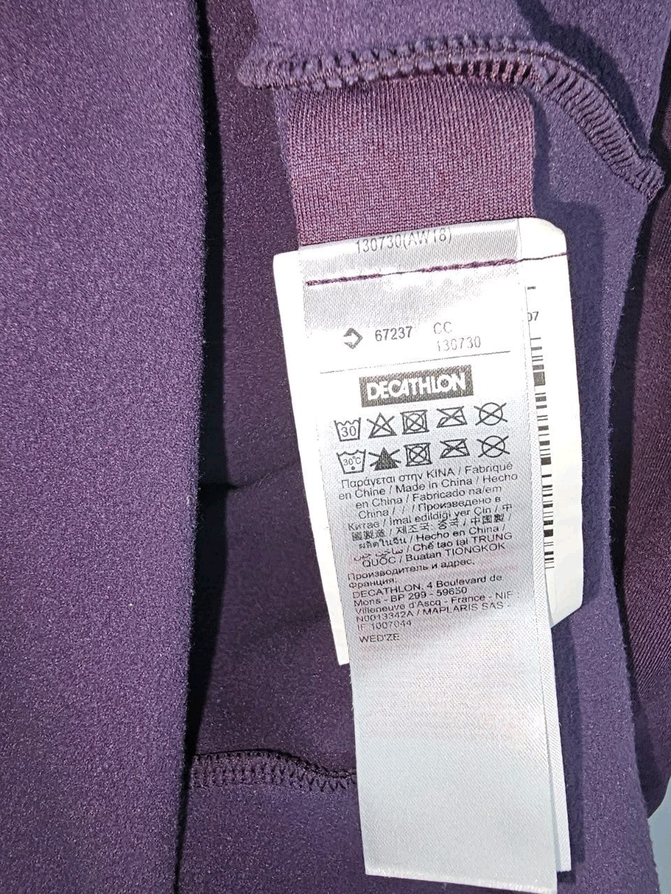 EK8049 Damen Pullover von Wed'ze- Decathlon, lila, Gr.L3