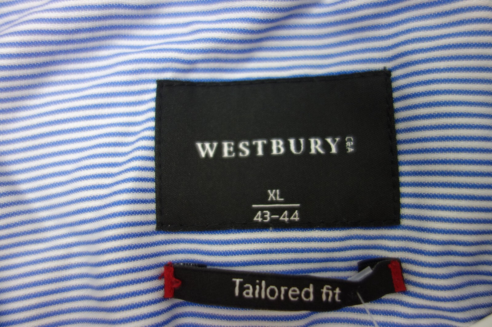 EK1975 Herren Hemd von Westbury, blau-weiß getsreift, Gr. XL (43/44)2