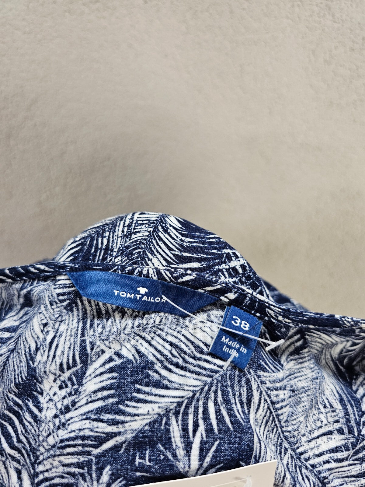 EK5979 Damen Kleid von Tom Tailor, blau/weiß, Gr. 388