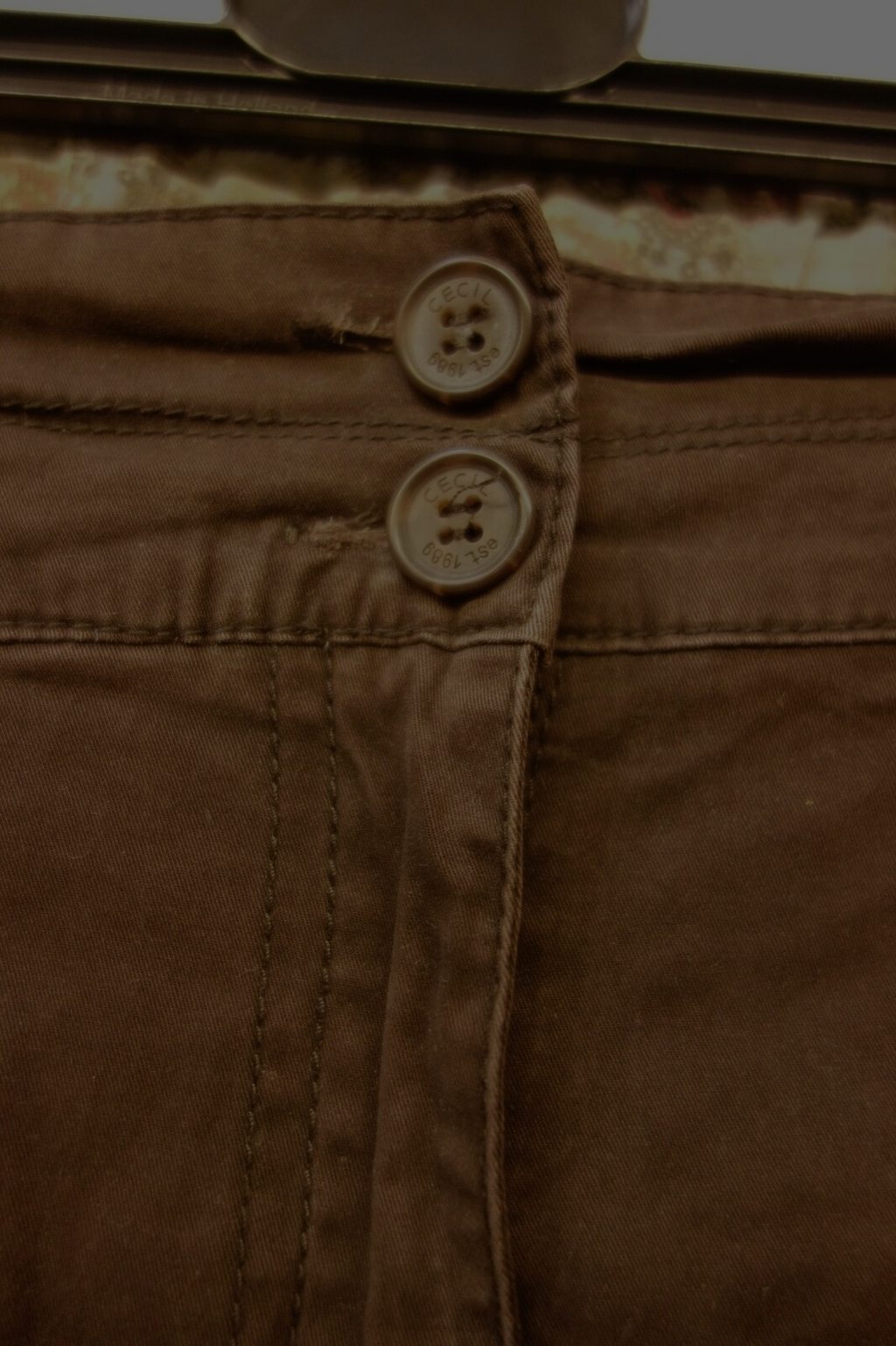 EK1976 Damen Hose von Cecil, Gr. W34, braun2