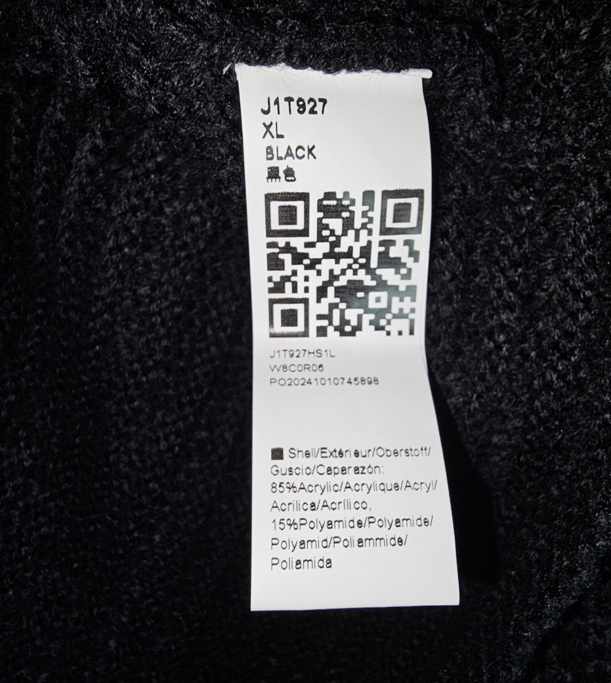 EK1719 Damen Strickjacke, schwarz, Gr.XL4