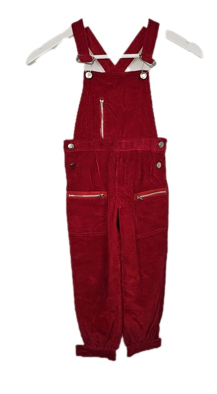 EK11344 Kinder Cord Latzhose von Friendship, Rot, Gr. 1100
