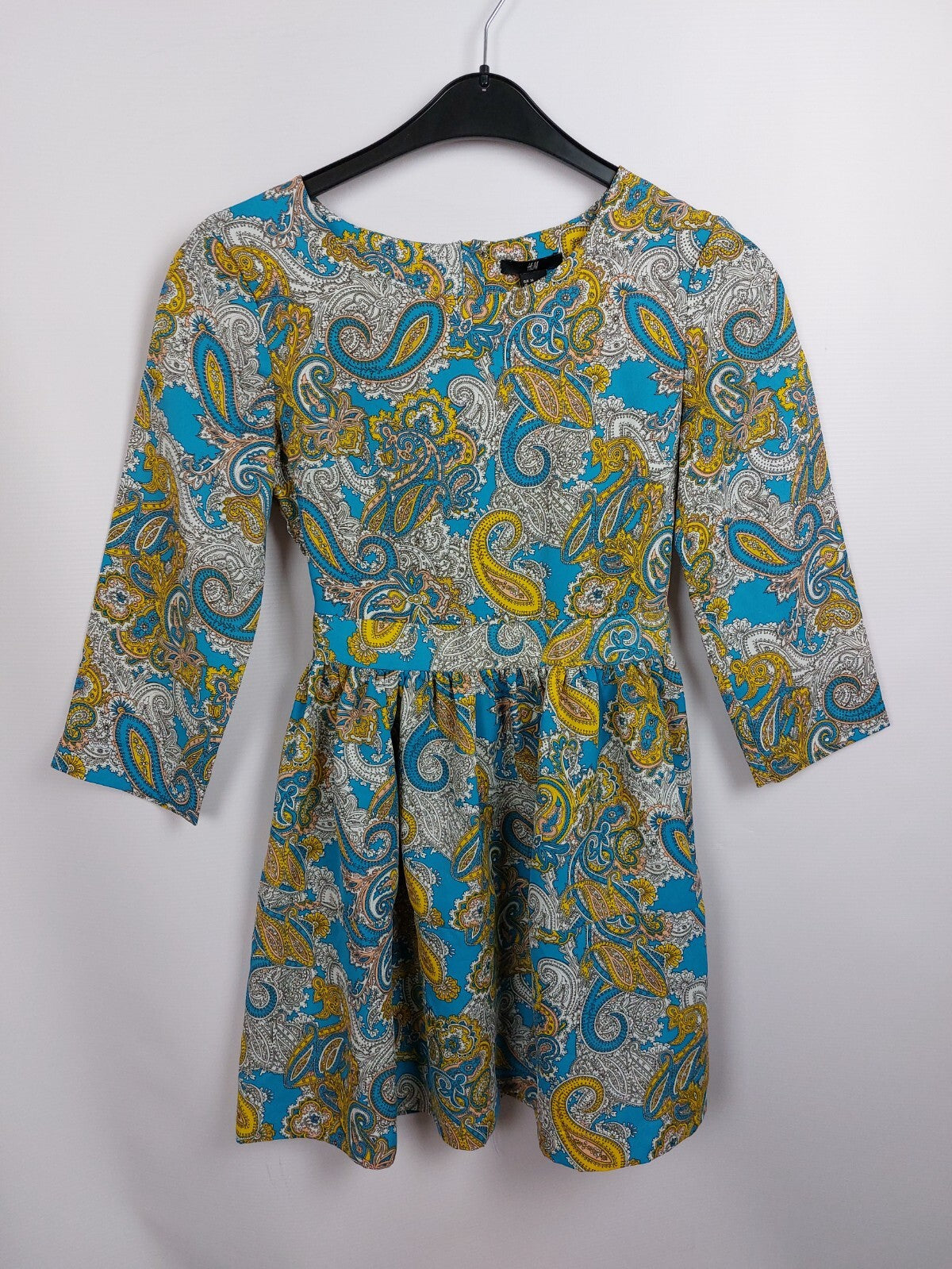 EK4643 Damen Kleid von H&M, blau/gelb, gr. 340