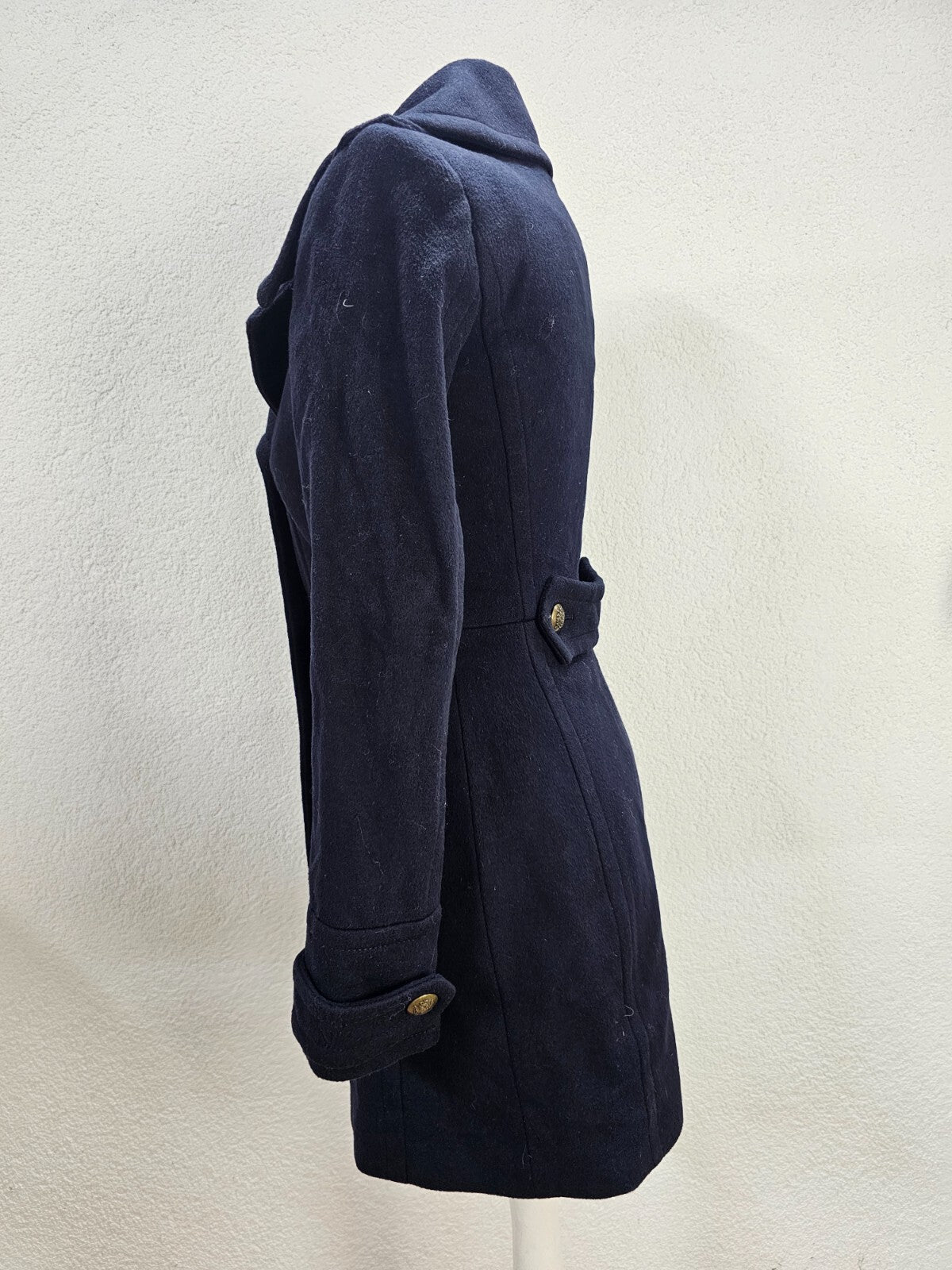 EK4541 Damen Mantel von Zara, dunkelblau, Gr. S3