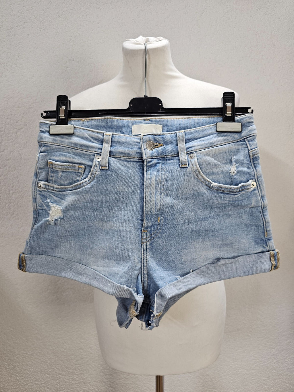 EK6203 Damen Shorts von H&M, blau, Gr. 380